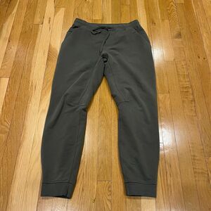 Lululemon City Sweat Joggers Grey Sage Green Sweatpants Stretch Mens Sz M